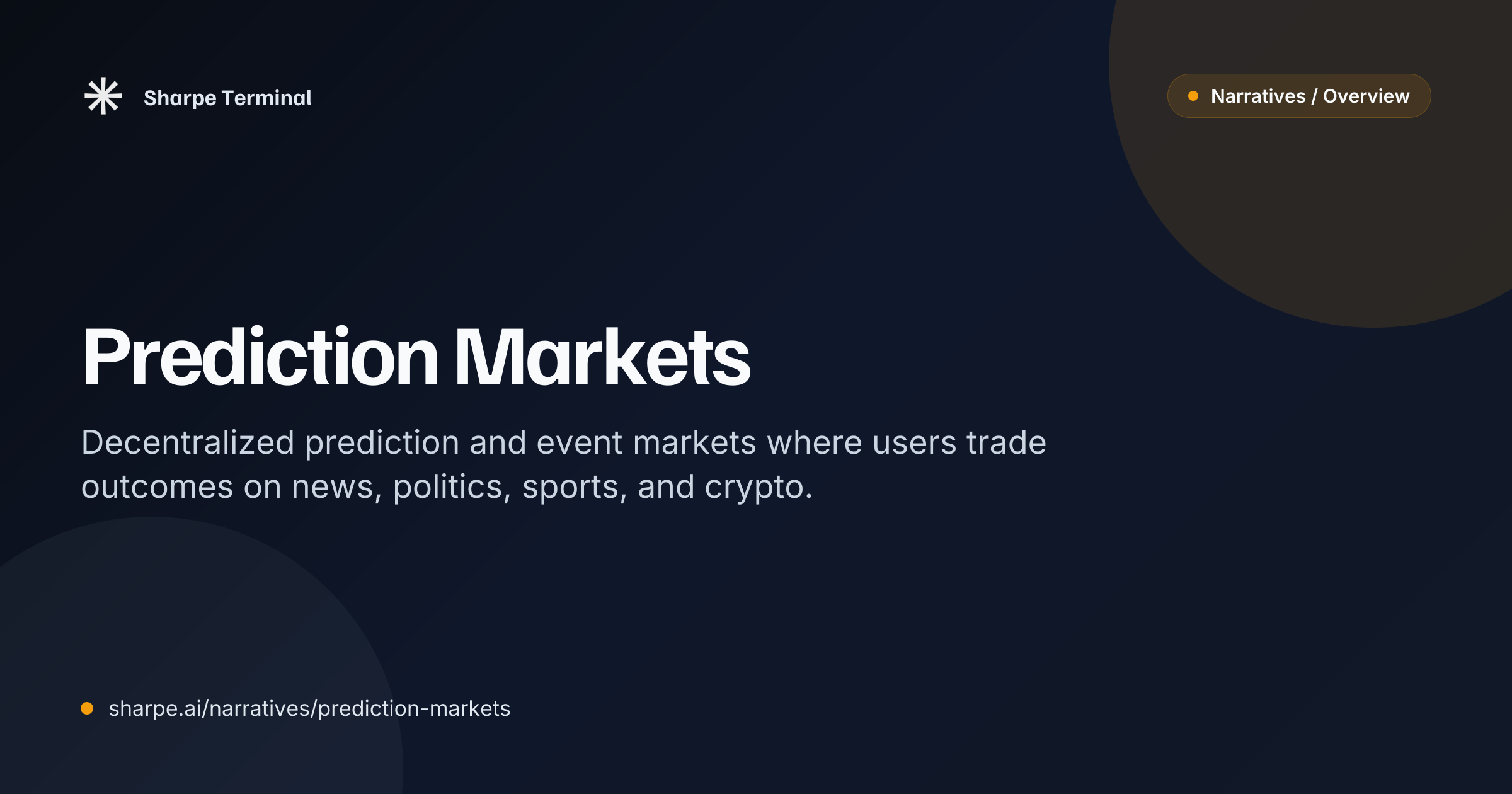 Top Prediction Markets Tokens by Market Cap | Sharpe Terminal