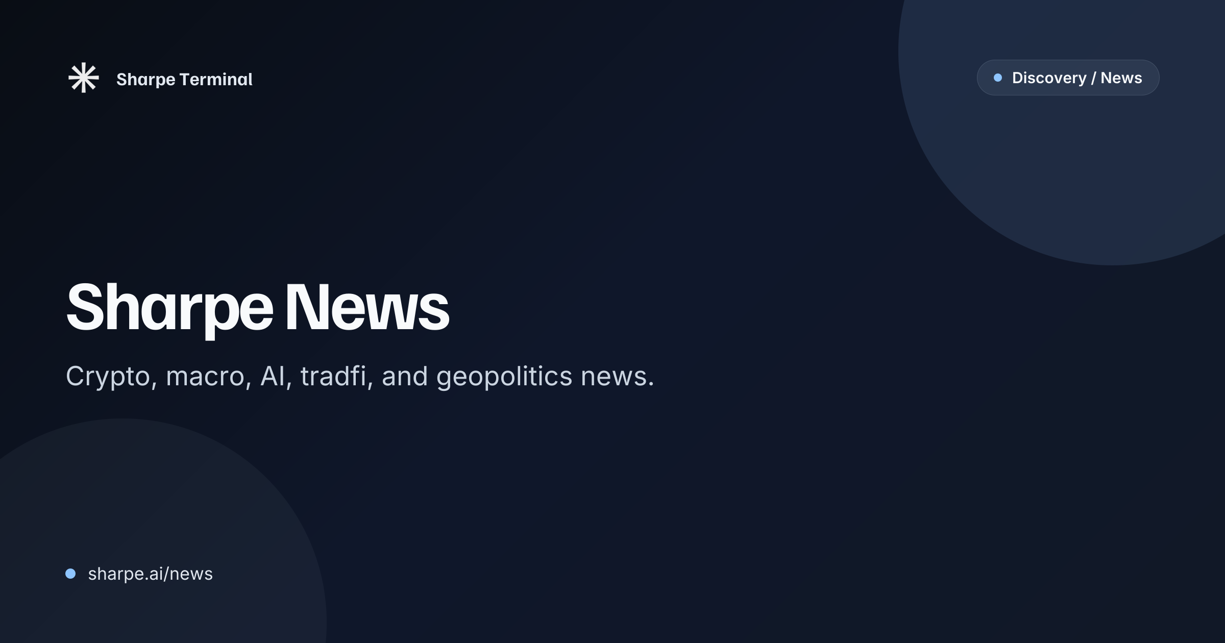 Crypto News: Saturday, October 24, 2026 | Sharpe Terminal