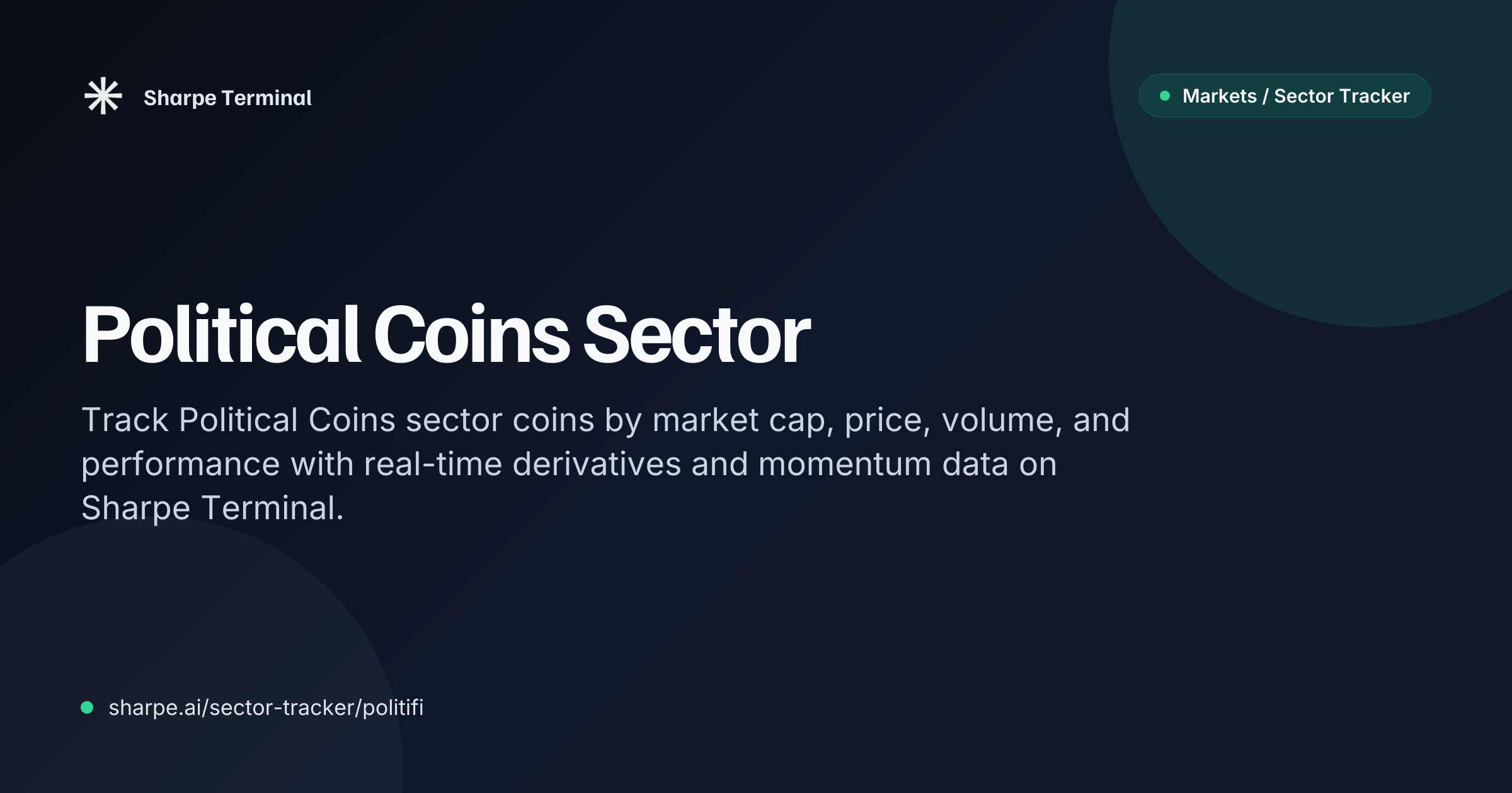 Political Coins by Market Cap | Sharpe Terminal