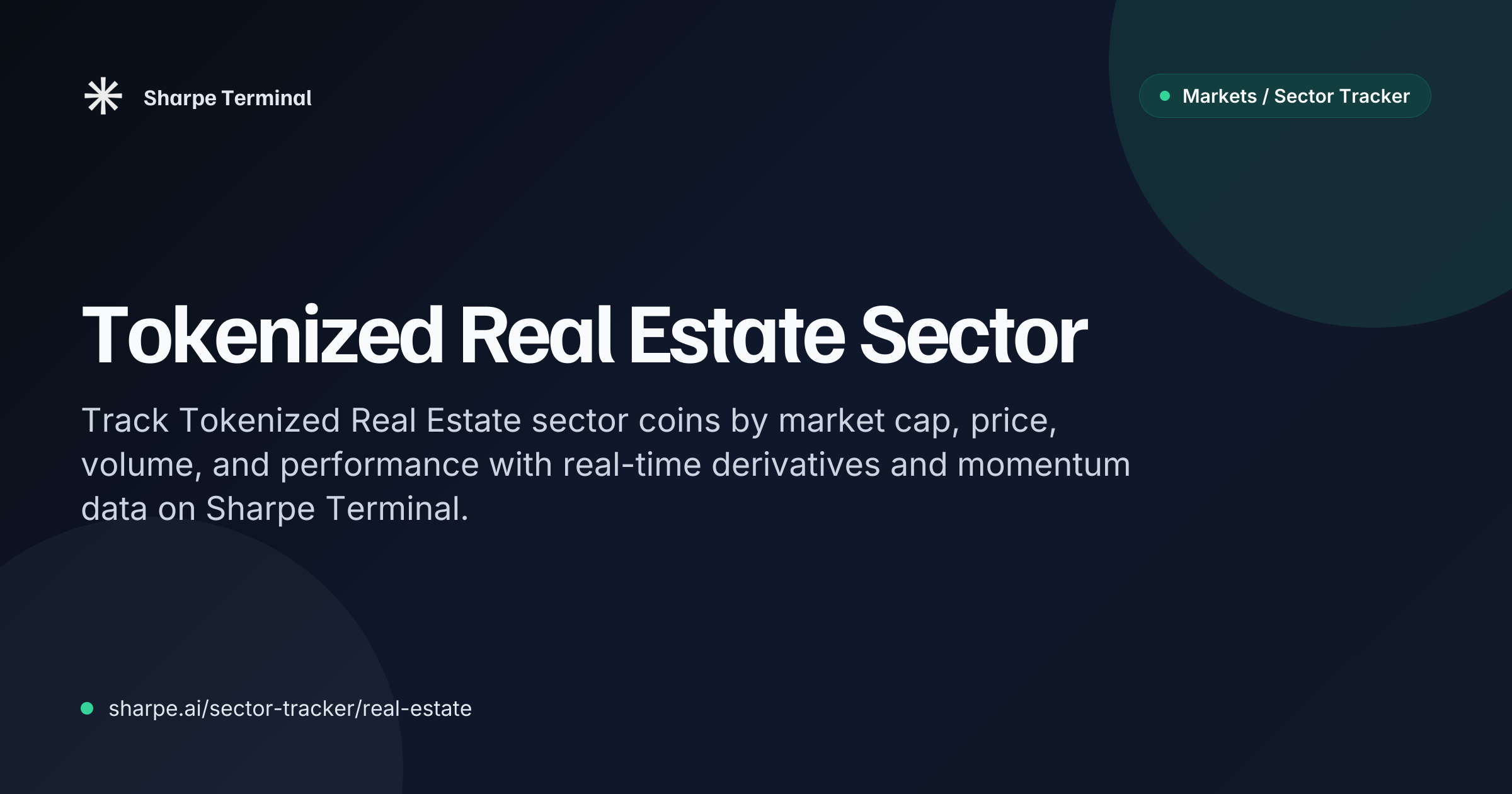 Top Tokenized Real Estate Coins by Market Cap | Sharpe Terminal