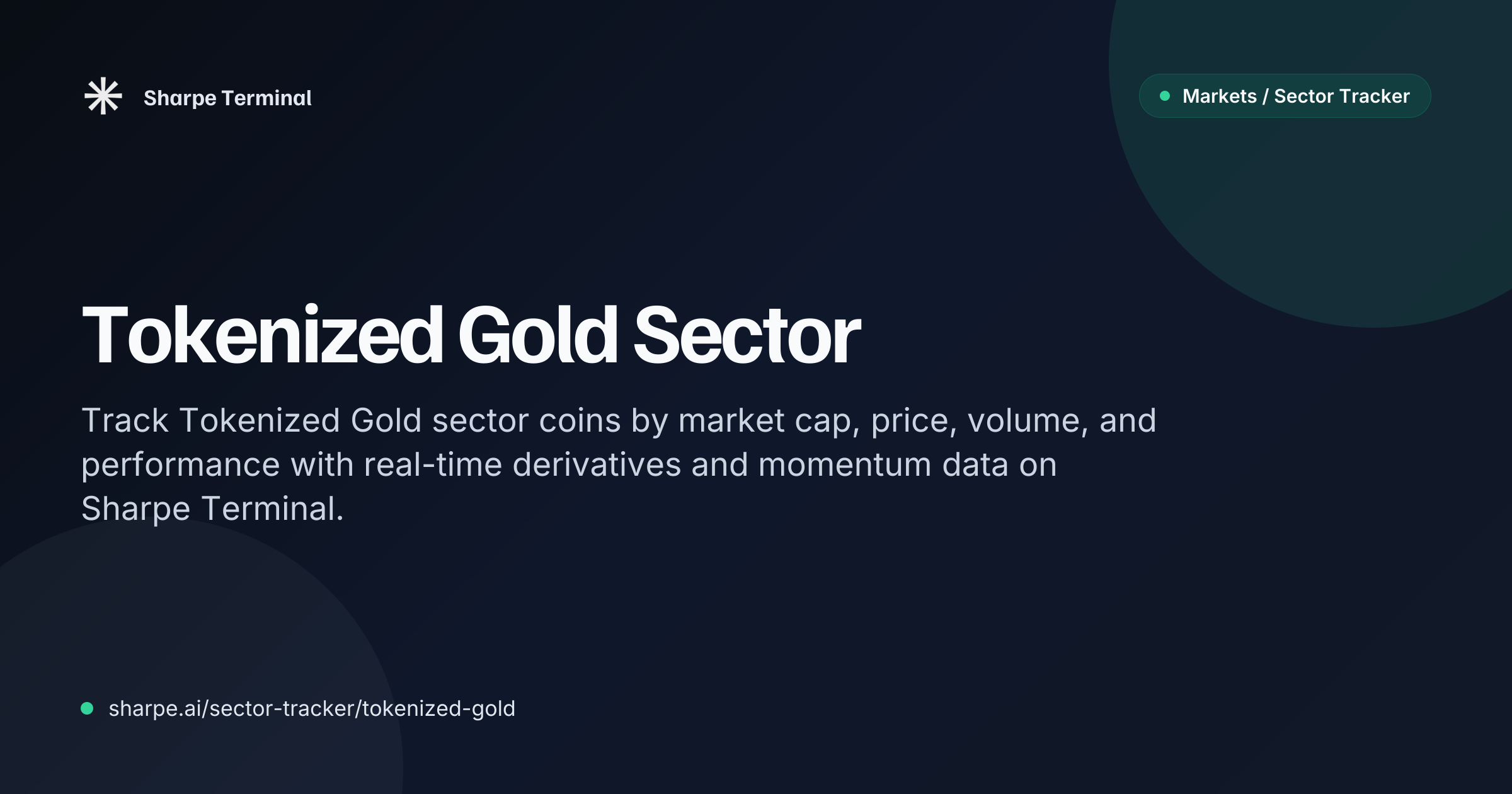 Top Tokenized Gold Coins by Market Cap | Sharpe Terminal